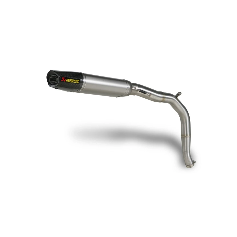 Auspuff AKRAPOVIC SLIP-ON in TITAN mit CARBON-ENDCAP zu Triumph (CH Homolo