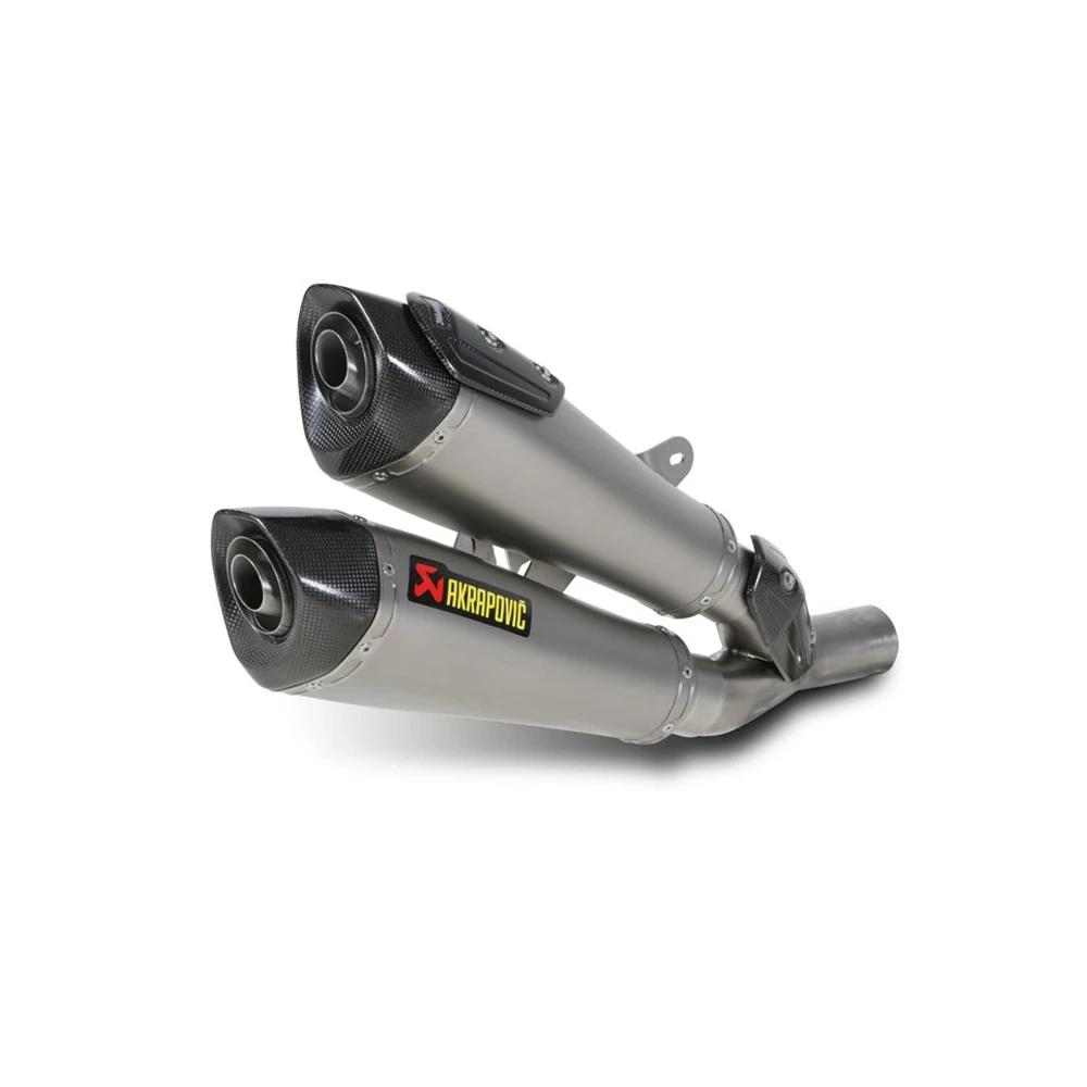 Auspuff AKRAPOVIC SLIP-ON in TITAN mit CARBON-ENDCAP zu Ducati (CH Homolog
