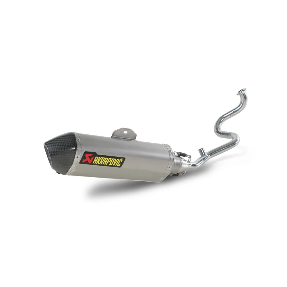 Auspuff AKRAPOVIC STREET LEGAL (SLIP-ON) in TITAN mit CARBON-ENDCAP zu Hon