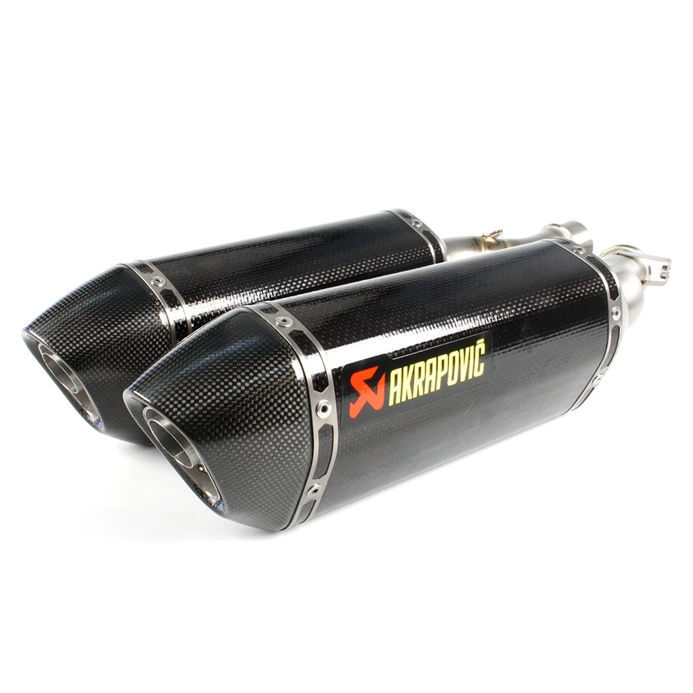 Auspuff AKRAPOVIC HEXAGONAL (SLIP-ON) in CARBON mit CARBON-ENDCAP zu Kawas