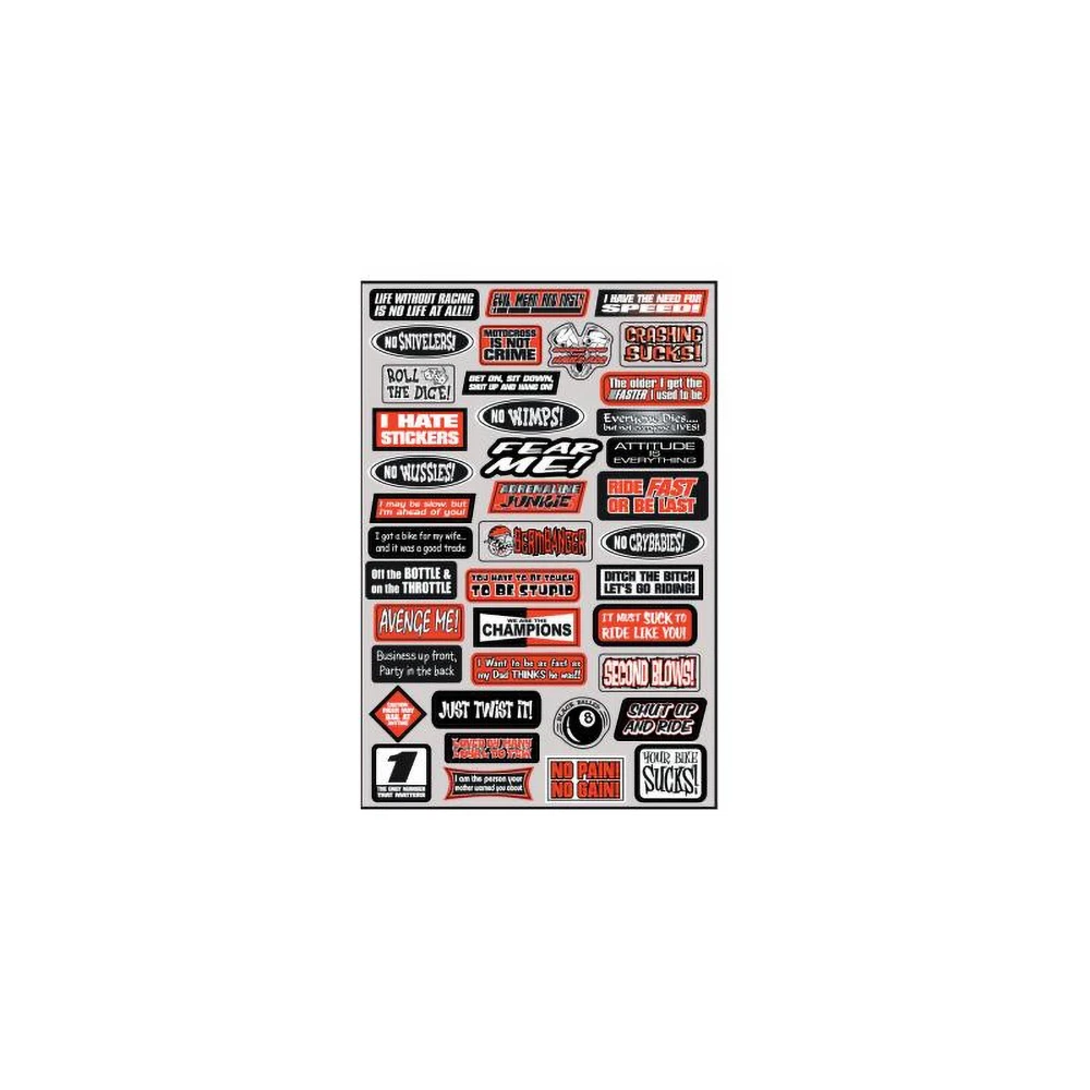 Sticker-Set FX Factory Effex FUN PHRASES (35 x 50cm)