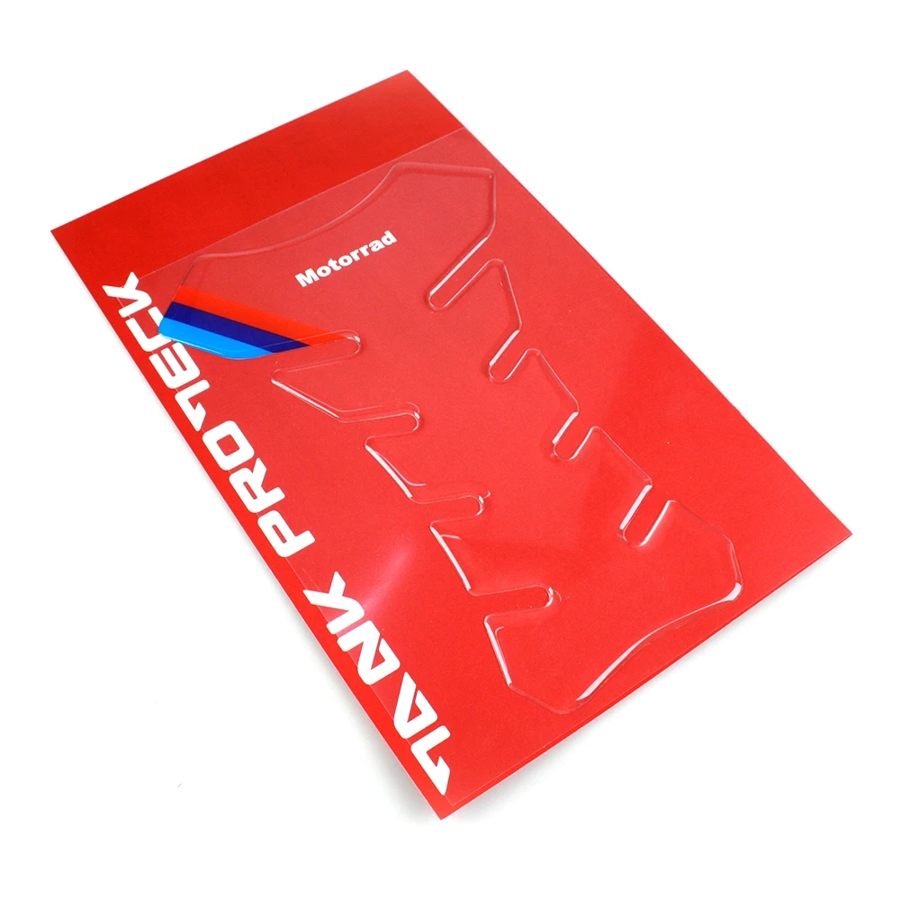 Tank Protektor 4R 3D RACING-LOGO BMW - S 1000 RR Look in SUPER TRANSPARENT