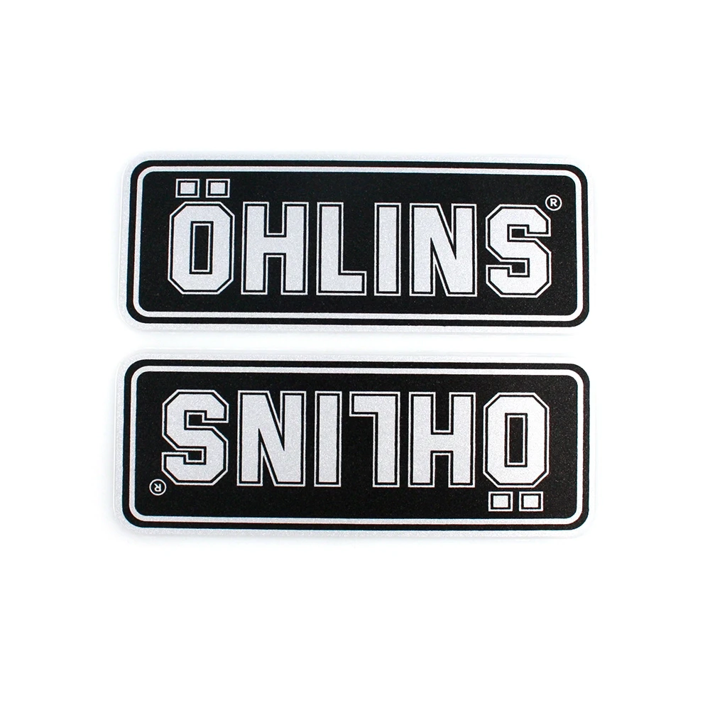 Sticker-Set 4R ÖHLINS (10 x 12cm) in Schwarz/Silber