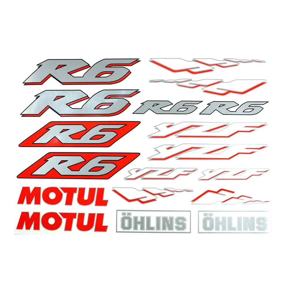 Sticker-Set 4R Yamaha YZF-R6 (35 x 25cm)