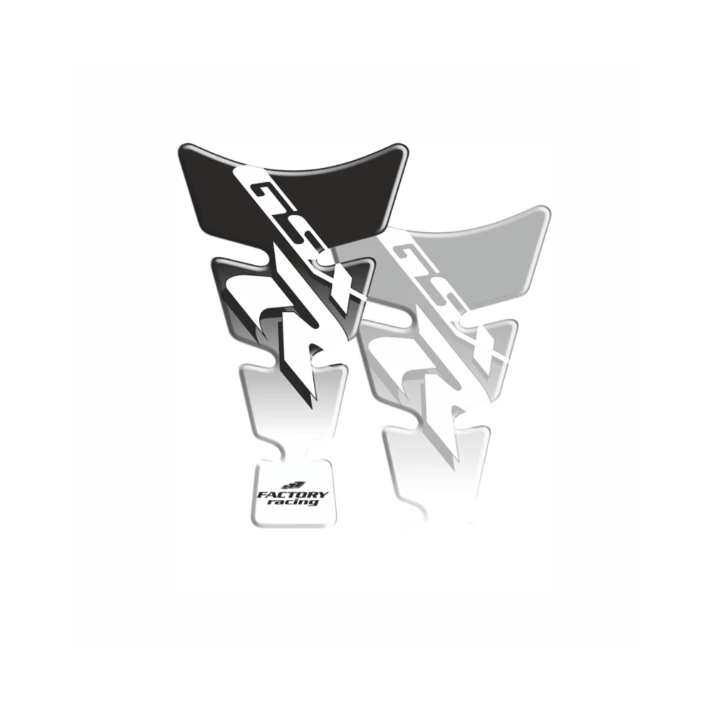 Tankprotektor PRINT SPIRIT GSX-R in silber (128 x 213mm)