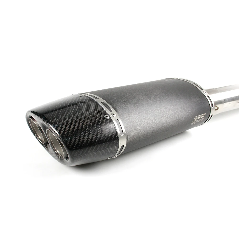 Auspuff BODIS OVAL Q1 in INOX/SCHWARZ (SS/BL) zu Honda (CH- Homologiert)
