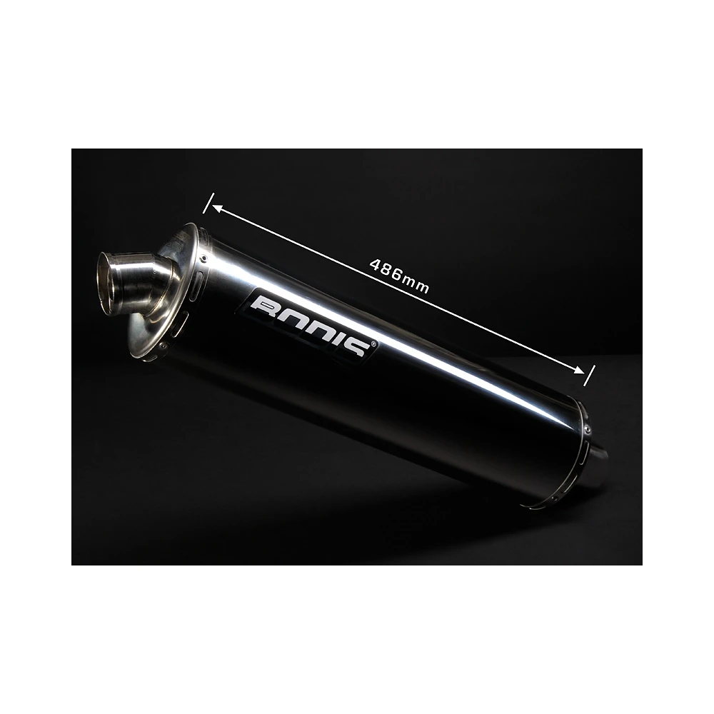Auspuffanlage BODIS OVAL 1 G - 4in1 in INOX/FULL TITAN (SS/FT) zu Suzuki (