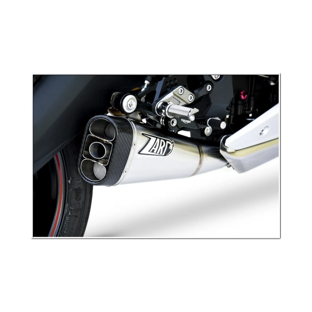 Auspuffanlage ZARD FLAT (3 in 1) in Inox zu Triumph (CH- Homologiert)