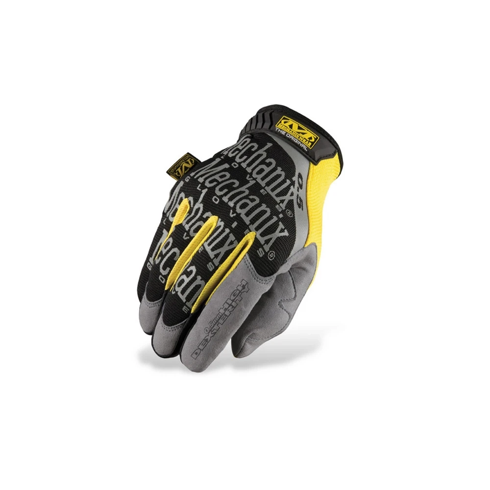 Werkstatt- Handschuhe MECHANIX ORIGINAL (0.5mm) in Schwarz/Grau/Gelb (Grös