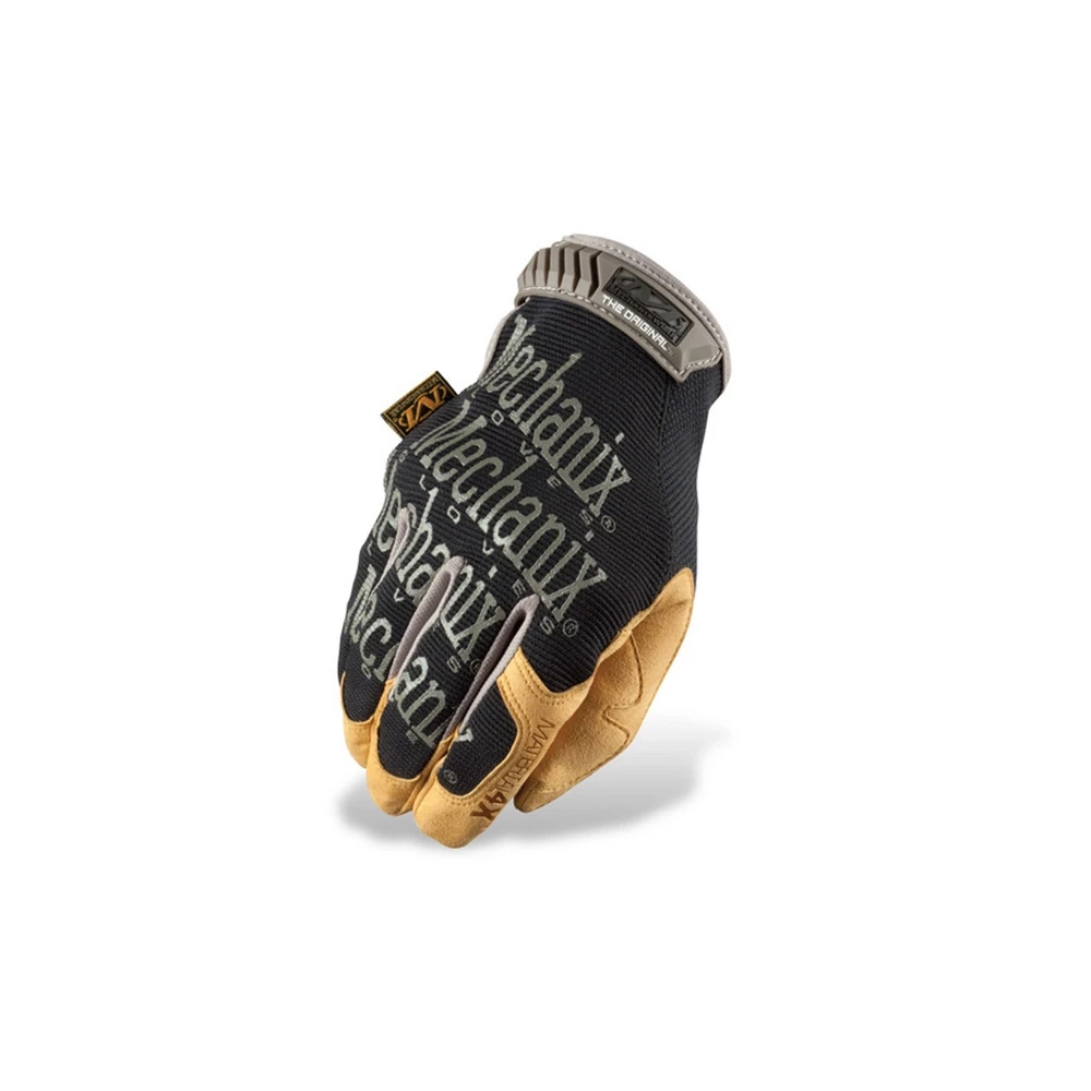 Werkstatt- Handschuhe MECHANIX ORIGINAL 4X MATERIAL in Schwarz/Beige (Grös