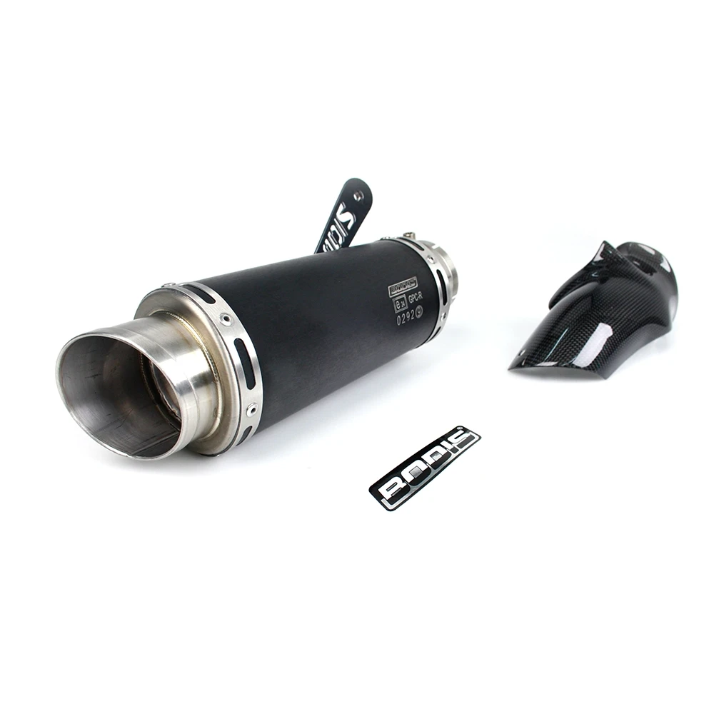 Auspuff BODIS GPC-R in INOX/SCHWARZ (SS/BL) zu BMW (CH- Homologiert)