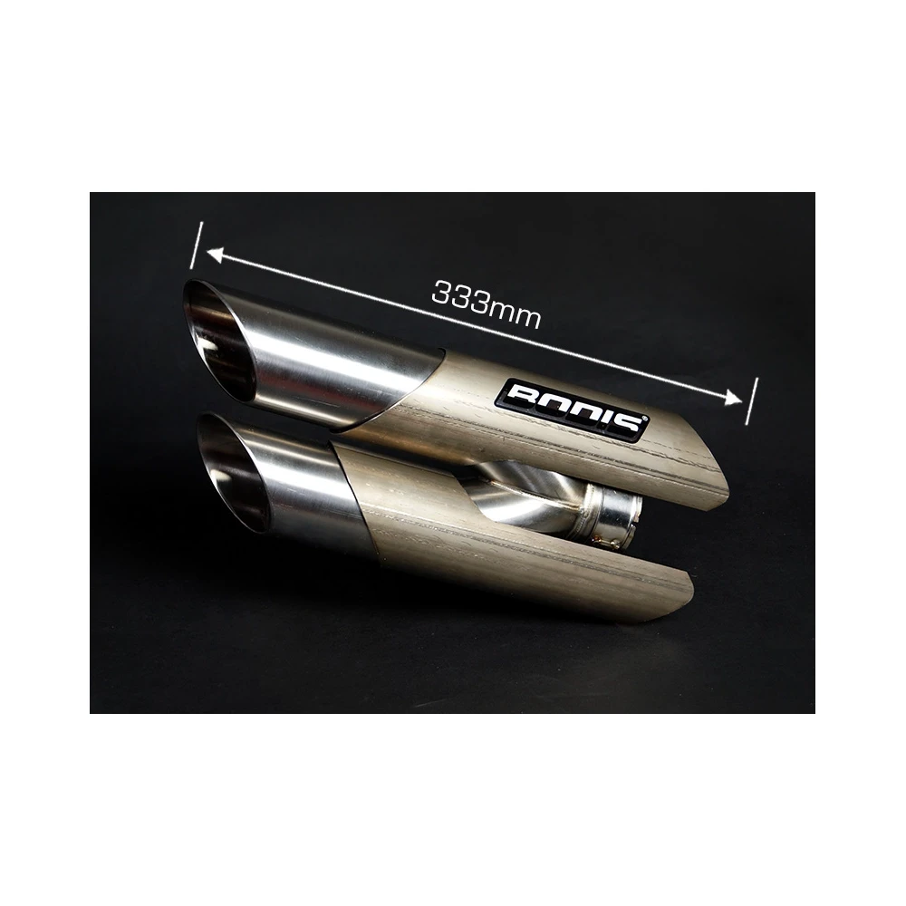 Auspuff BODIS DUOBOLICO in INOX/FULL TITAN (SS/FT) zu BMW (CH- Homologiert