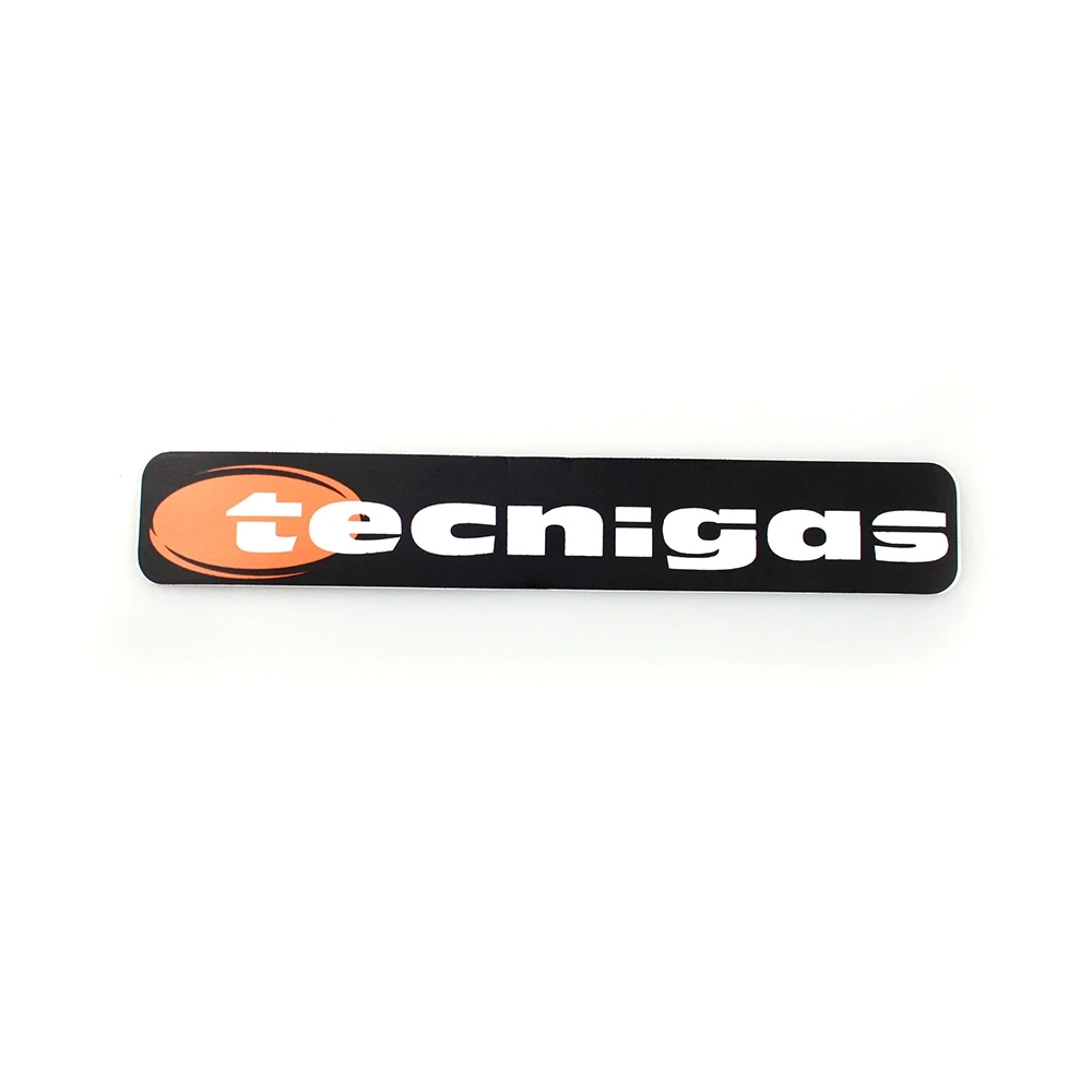 Sticker Tecnigas (3 x 16cm) weiss/schwarz