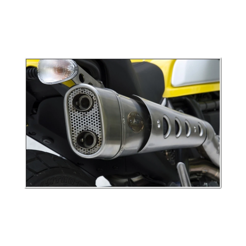 Auspuffanlage ZARD CROSS SHORT- HIGH POSITION (2 in 1) in Inox- satiniert