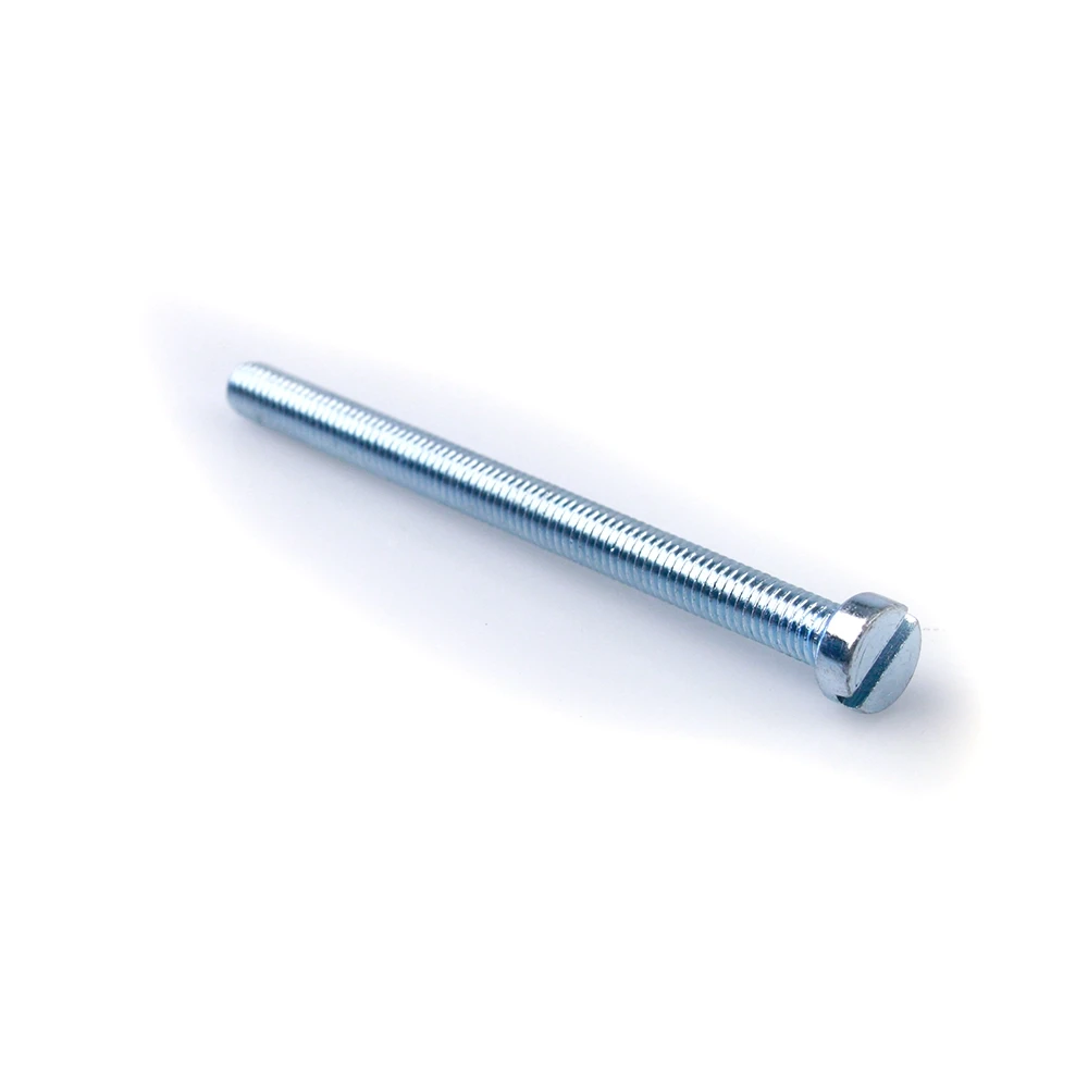 Zylinderschraube mit Schlitz M 6/1 x H 3.9 x L 70 (DIN 84) verzinkt-blau
