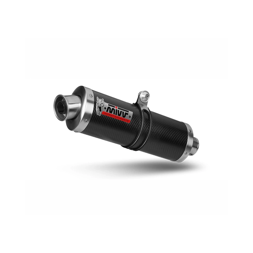 Auspuff MIVV OVAL - HIGH UP in Carbon zu Ducati (CH- Homologiert)