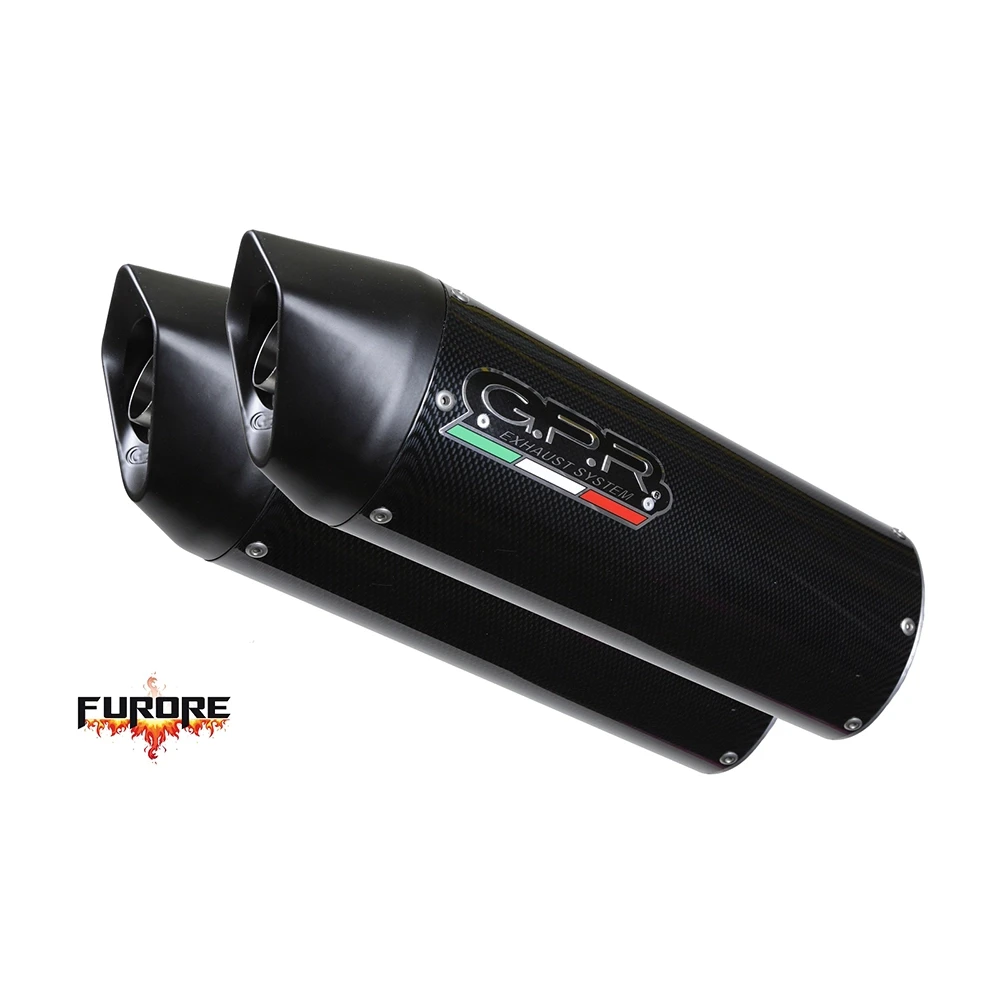 Auspuff GPR Furore Nero in schwarz-matt zu Triumph (CH-Hom)