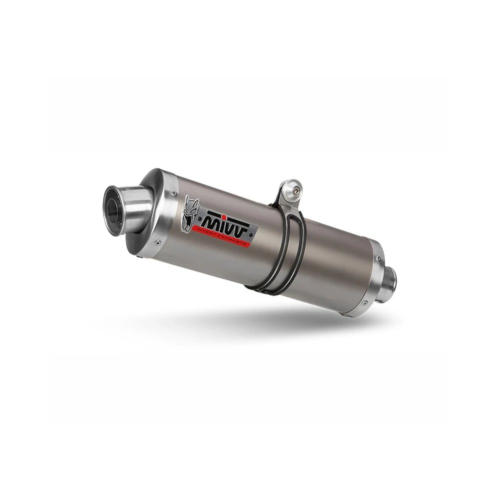 Auspuff MIVV OVAL - HIGH UP in Titan zu Ducati (CH- Homologiert)