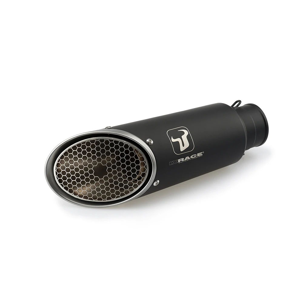 Auspuffanlage IXRACE MK1 Mesh in inox-schwarz zu Kawasaki (CH-Hom)