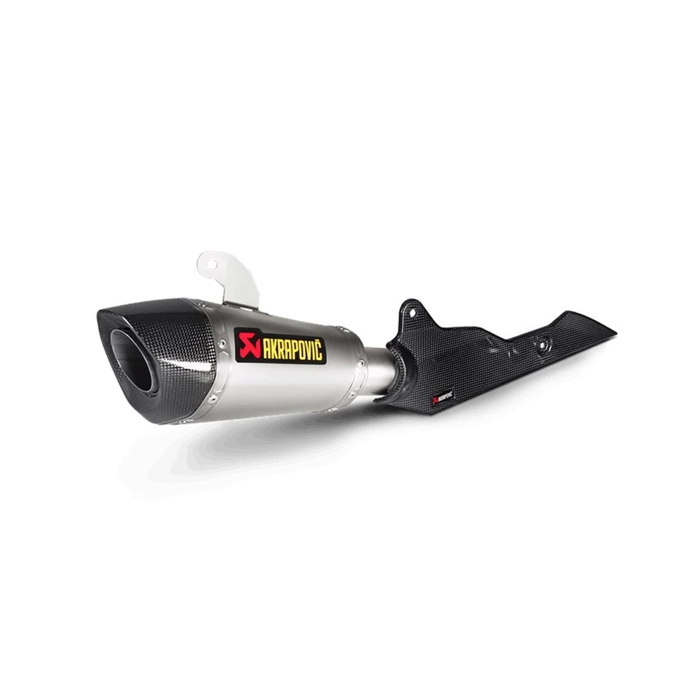 Auspuff AKRAPOVIC SLIP-ON in TITAN mit CARBON-ENDCAP zu Suzuki (CH Homolog