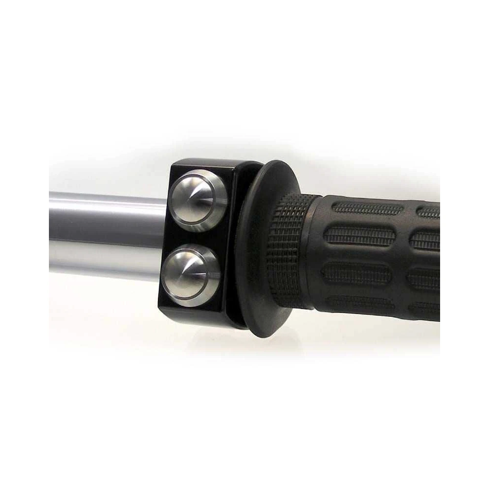 Armatur motogadget m-switch (2 Taster) aus Alu in schwarz, Tasten inox, po