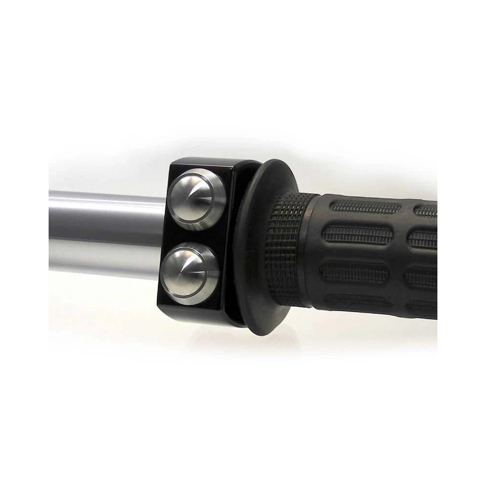 Armatur motogadget m-switch (3 Taster) aus Alu in schwarz, Tasten inox, fü