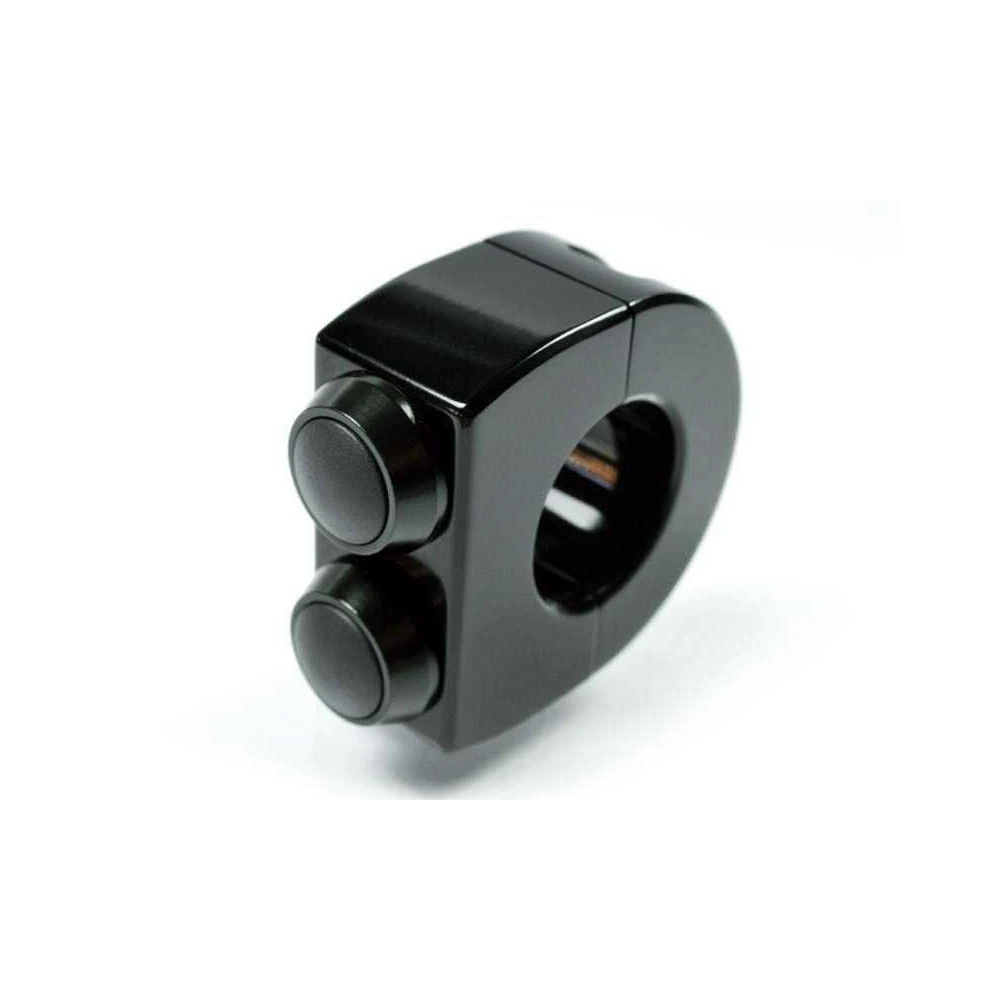 Armatur motogadget m-switch (2 Taster) aus Alu in schwarz- eloxiert, Taste
