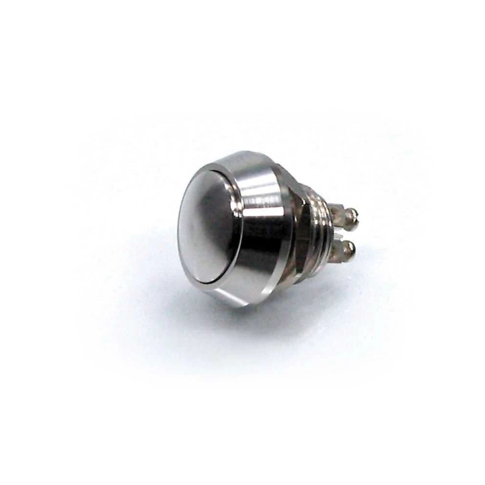 Taster motogadget compact M12 aus VA- inox (L 22.7mm - Einbaumasse: Ø 12 x