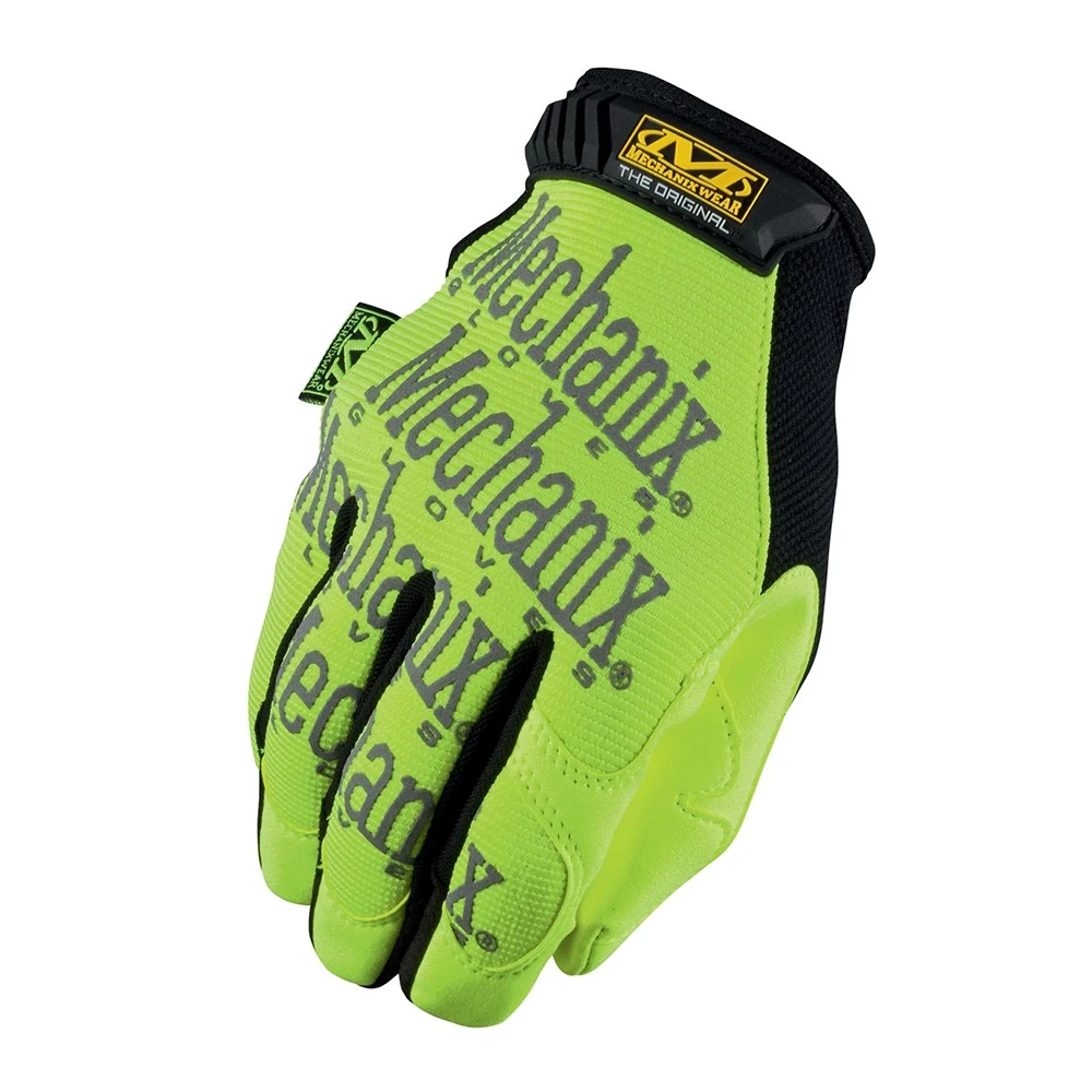 Werkstatt- Handschuhe MECHANIX ORIGINAL SAFETY in Gelb- Fluor (Grösse L)