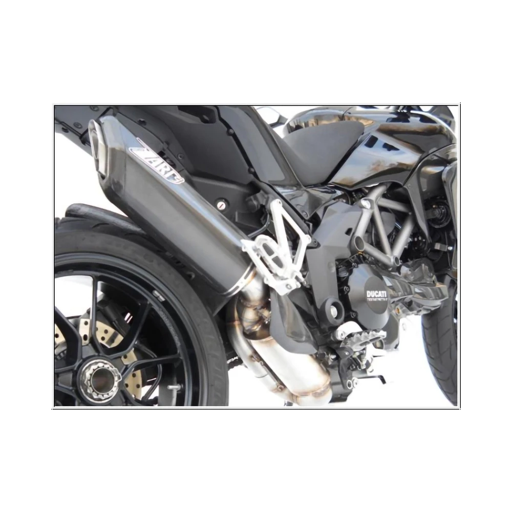 Auspuffanlage ZARD PENTA (2 in 1 in 1) in Schwarz zu Ducati (CH- Homologie