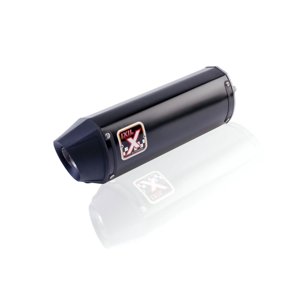 Auspuff IXIL HEXOVAL XTREM BLACK (XOVE) in SCHWARZ mit END- CAP in SCHWARZ