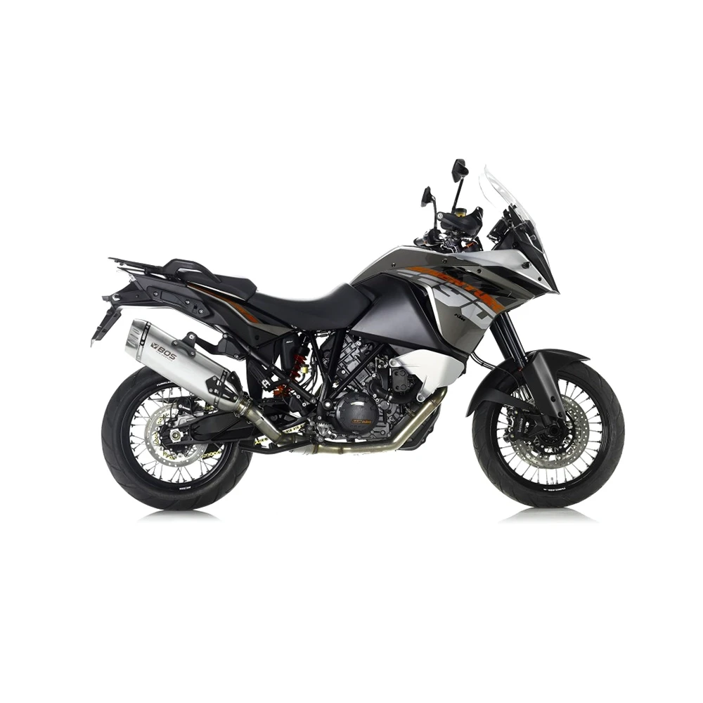 Auspuff BOS DESERT FOX in Edelstahl- matt zu KTM (CH-Homologiert)