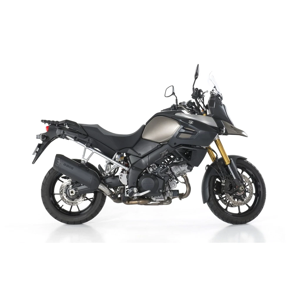Auspuff BOS DESERT FOX in Black Edition zu Suzuki (CH-Homologiert)