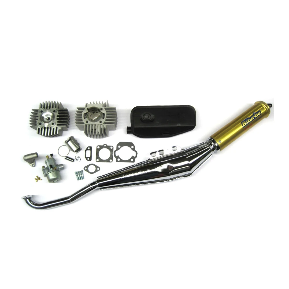 Tuning- Set TECH Ø 38mm (Axe 12), Bing SRE 15mm & Biturbo Auspuff zu