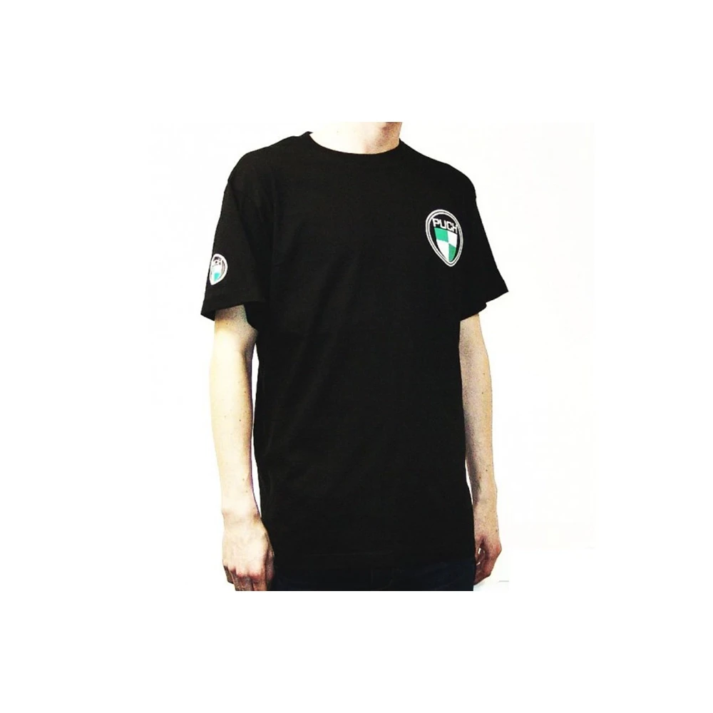 T- Shirt PUCH (rundhals) in weiss mit Puch- Logo (Grösse: XL)