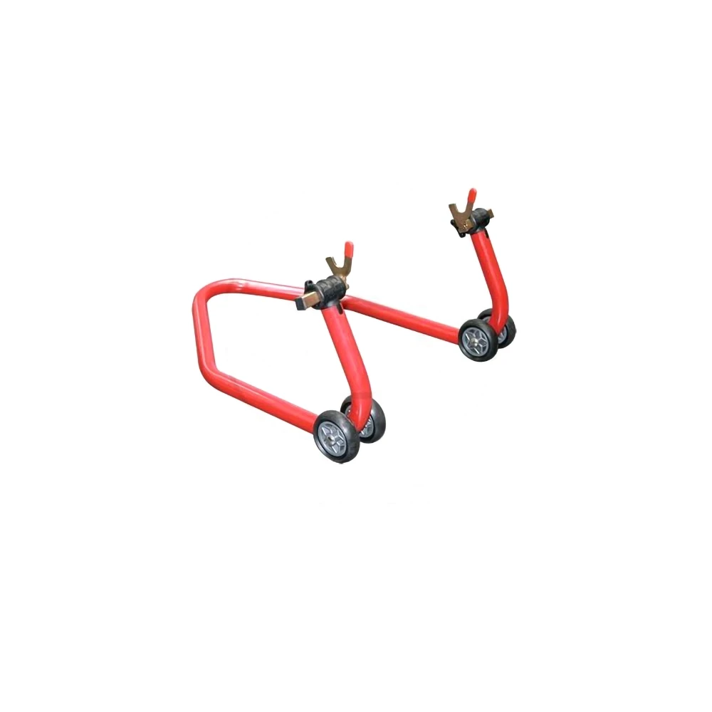 Motorradständer (RS-17/L) BIKE-LIFT HINTEN aus Stahl in ROT (inkl. V- Adap