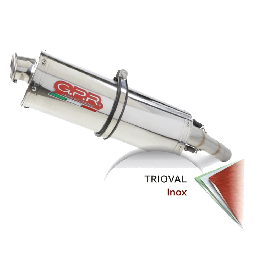 Auspuff GPR Trioval in inox zu Ducati (CH-Hom)