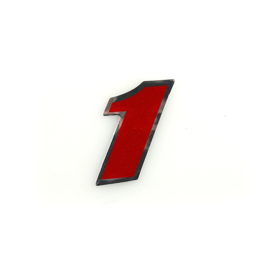 Sticker 4R MINI Zahl Nr. 1 in ROT (30 x 30mm)