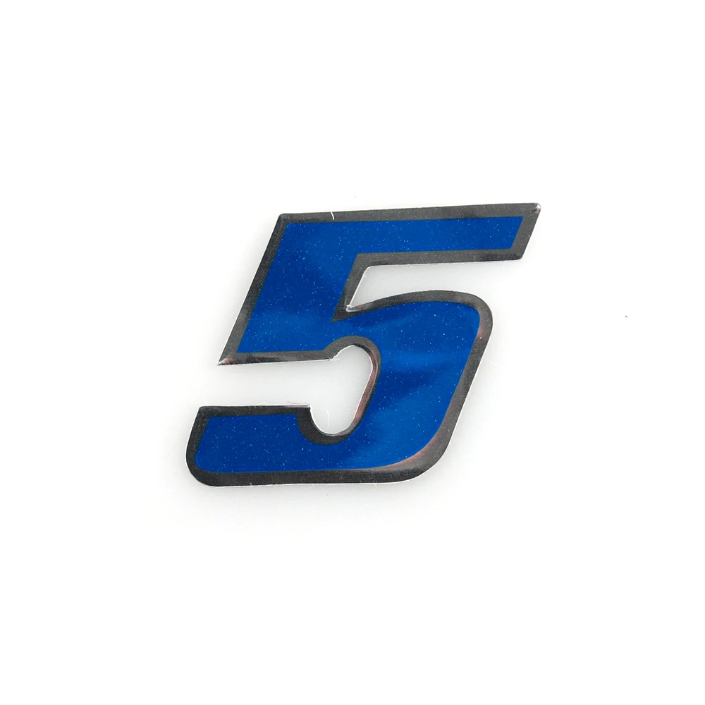 Sticker 4R MINI Zahl Nr. 5 in BLAU (30 x 30mm)