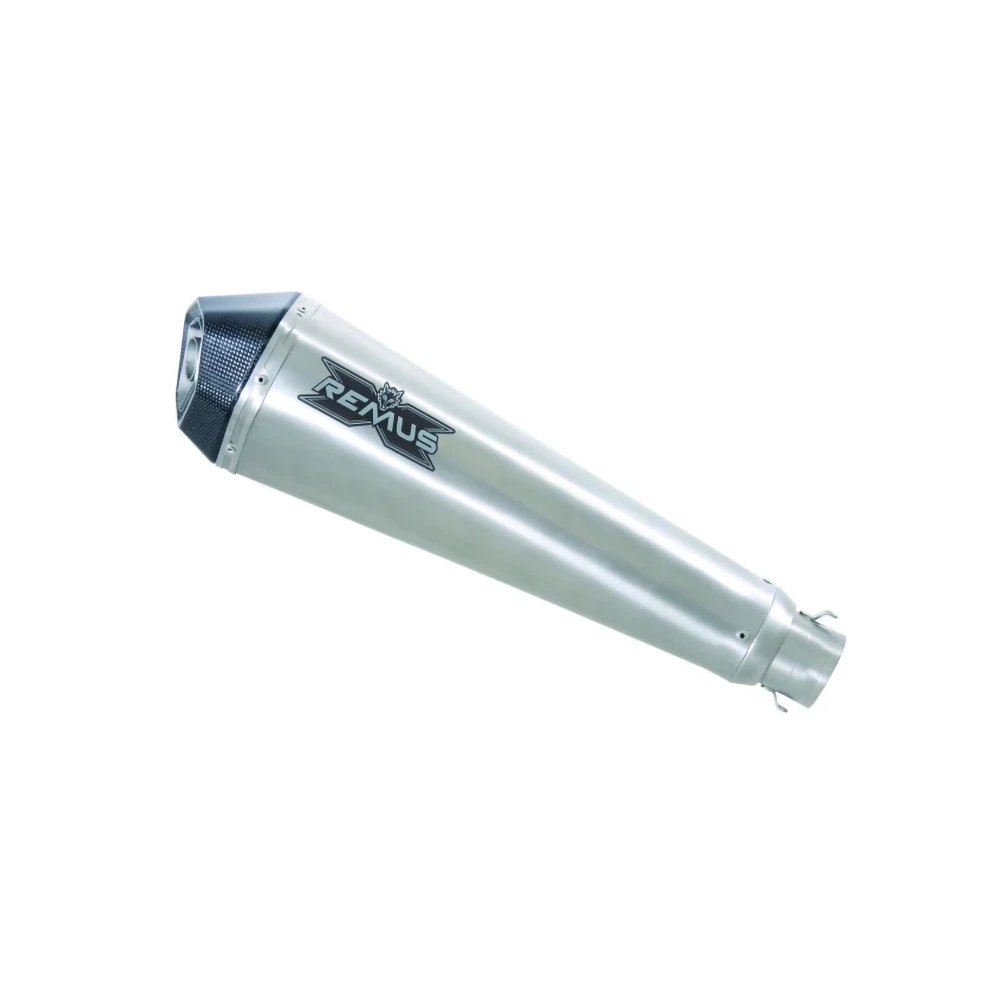 Auspuff REMUS HYPERCONE in EDELSTAHL SCHWARZ zu Triumph (CH- Homologiert)
