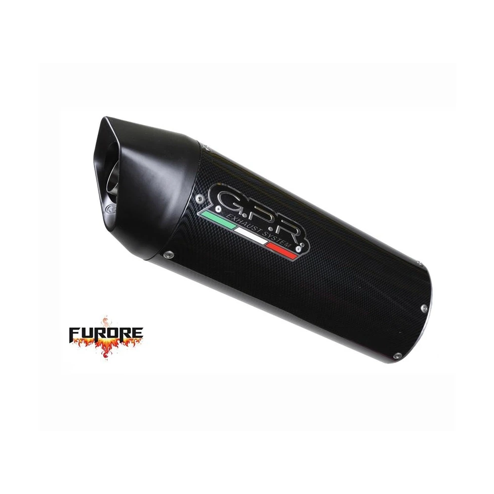 Auspuff GPR Furore Nero in schwarz-matt zu Triumph (CH-Hom)