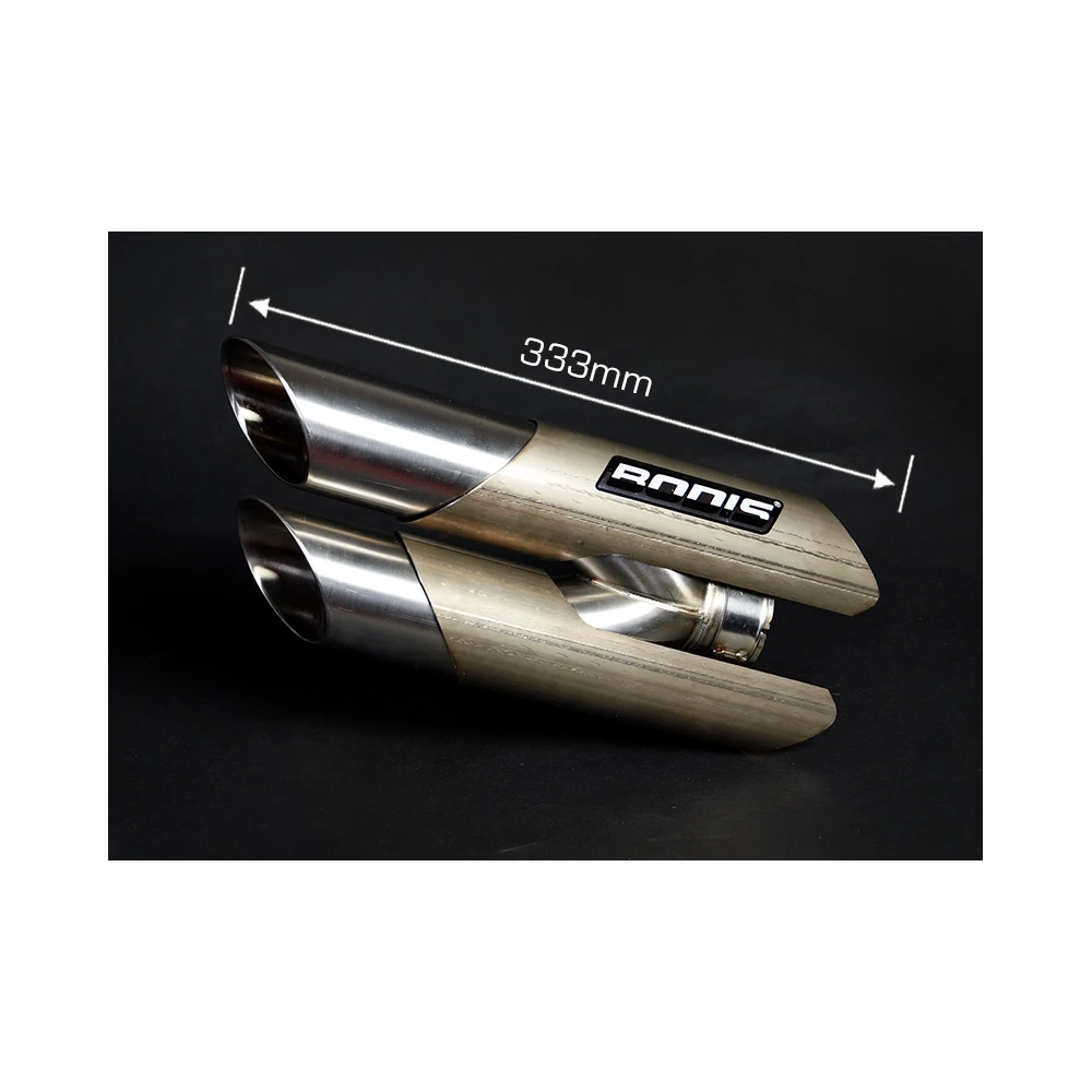 Auspuff BODIS DUOBOLICO in TITAN (TI) zu Triumph (CH- Homologiert)