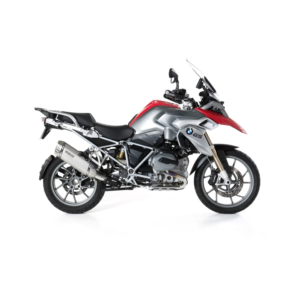 Auspuff BOS DESERT FOX in Edelstahl- matt zu BMW (CH-Homologiert) EURO4