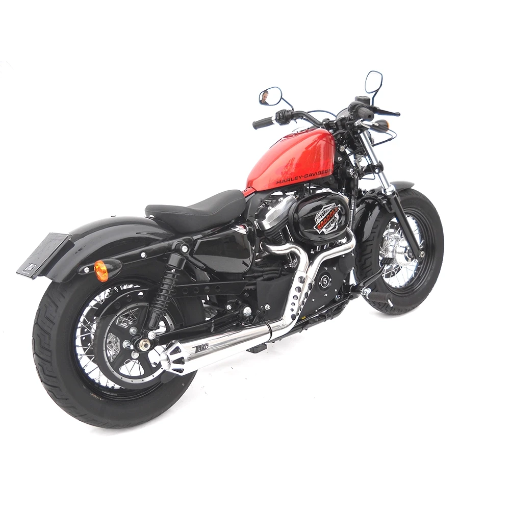 Auspuffanlage ZARD TOP GUN 3D (2 in 1) in Inox- poliert zu Harley Davidson