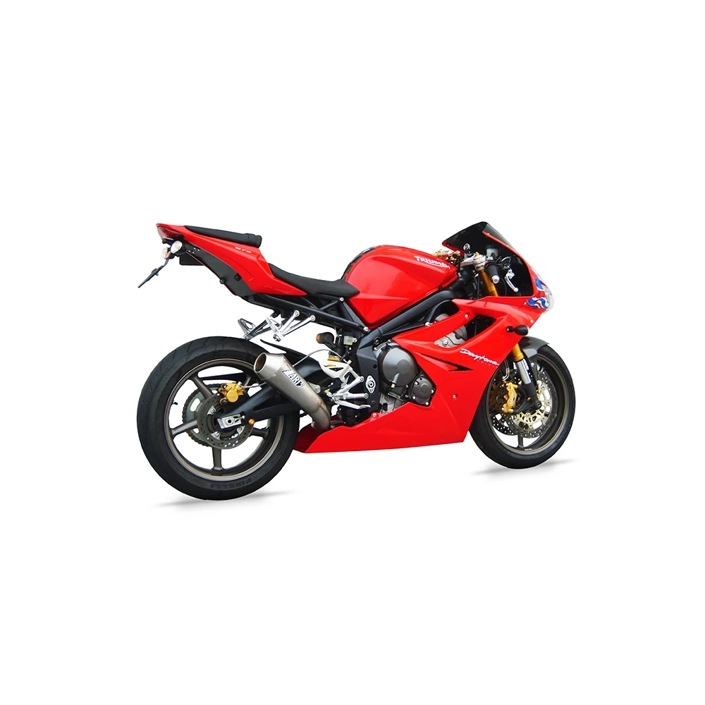 Auspuffanlage ZARD CONICO - LOW POSITION (3 in 1) in Inox zu Triumph (CH-