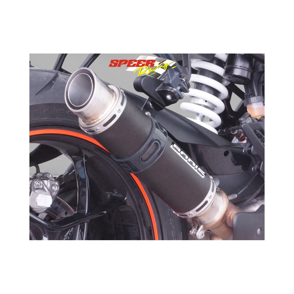 Auspuff BODIS GP1-RSN in INOX/SCHWARZ (SS/BL) zu KTM (CH- Homologiert) EUR