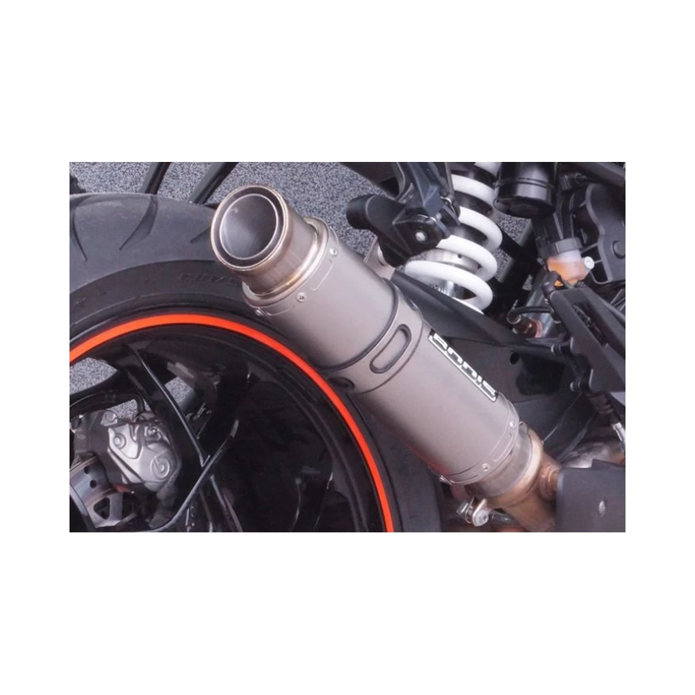 Auspuff BODIS GP1-RSN in FULL TITAN (FT) zu KTM (CH- Homologiert) EURO4