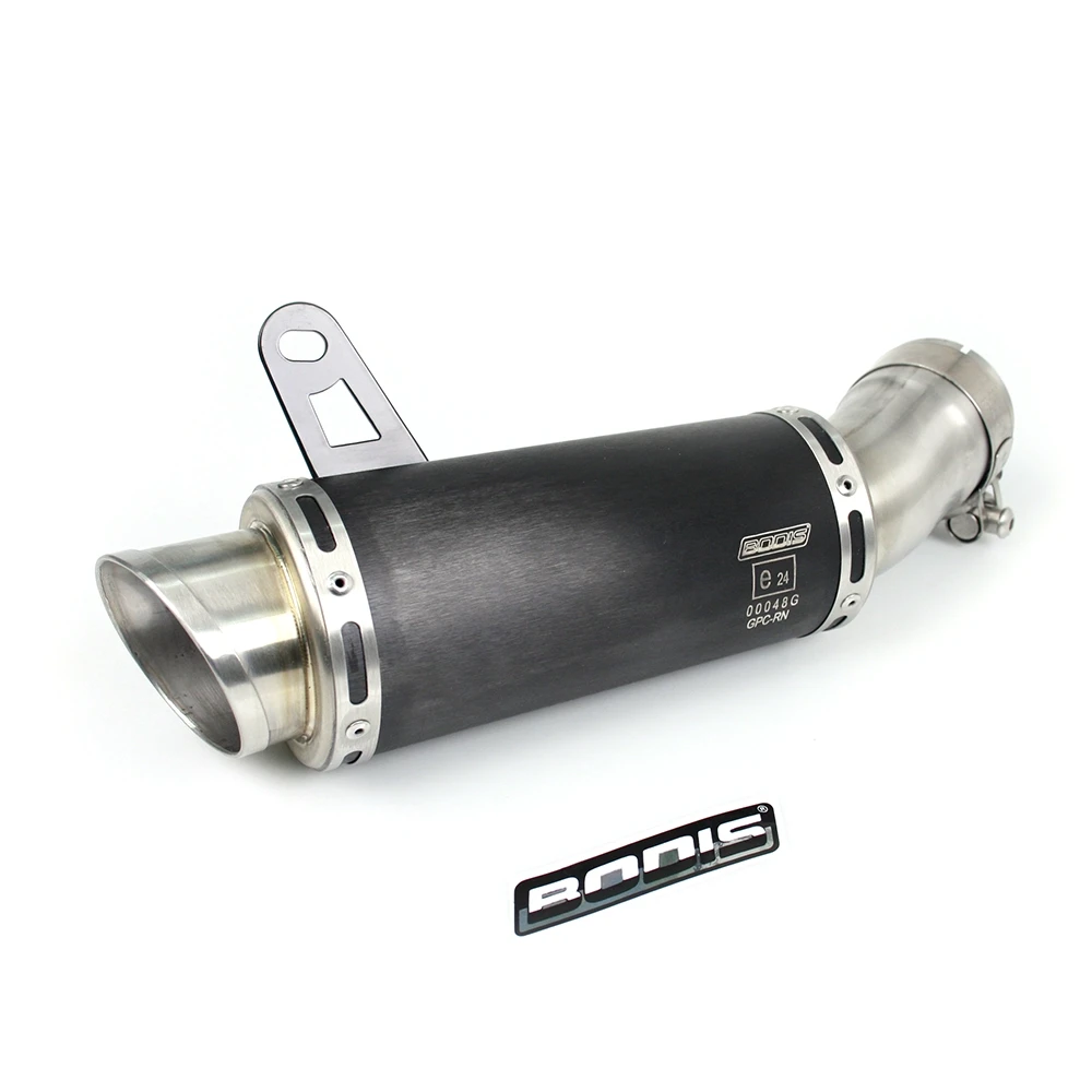 Auspuff BODIS GPC-RN in INOX/SCHWARZ (SS/BL) zu Kawasaki (CH- Homologiert)