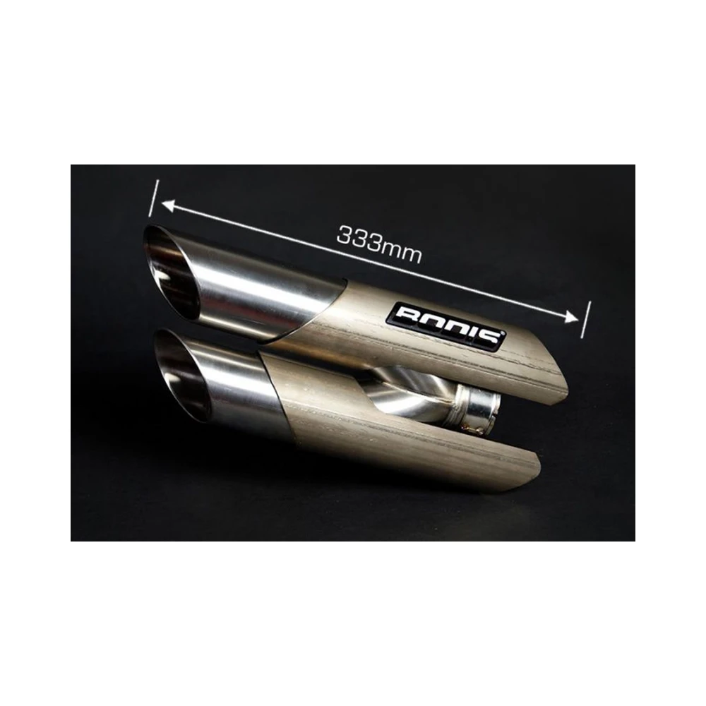 Auspuff BODIS DUOBOLICO in INOX/FULL TITAN (SS/FT) zu BMW (CH- Homologiert