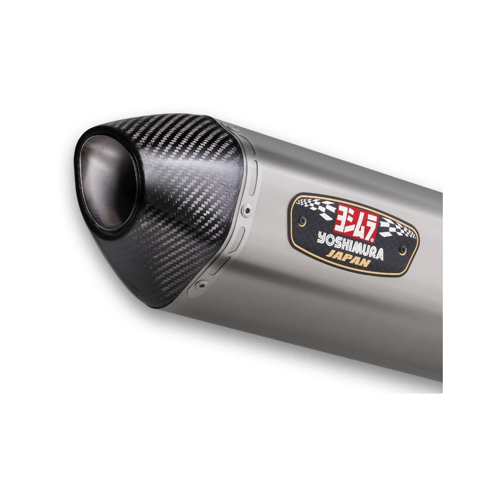 Auspuff Yoshimura R-77J in Inox mit Carbon Cap zu Yamaha (CH Homologiert)